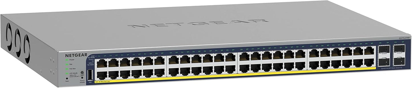 10-Port Poe Gigabit Ethernet Smart Switch (GS110TP) - Managed, with 8 X Poe+ @ 55W, 2 X 1G SFP, Optional Insight Cloud Management, Desktop or Wall Mount, and Limited Lifetime Protection