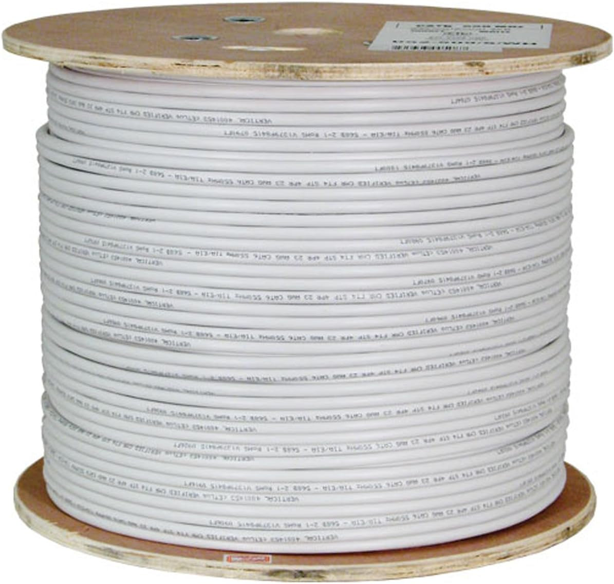 Cat6A 10G, Shielded, 23AWG, Solid Bare Copper, PVC, 1000Ft, Bulk Ethernet Cable, Red