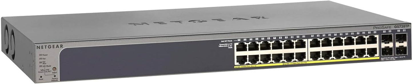 10-Port Poe Gigabit Ethernet Smart Switch (GS110TP) - Managed, with 8 X Poe+ @ 55W, 2 X 1G SFP, Optional Insight Cloud Management, Desktop or Wall Mount, and Limited Lifetime Protection